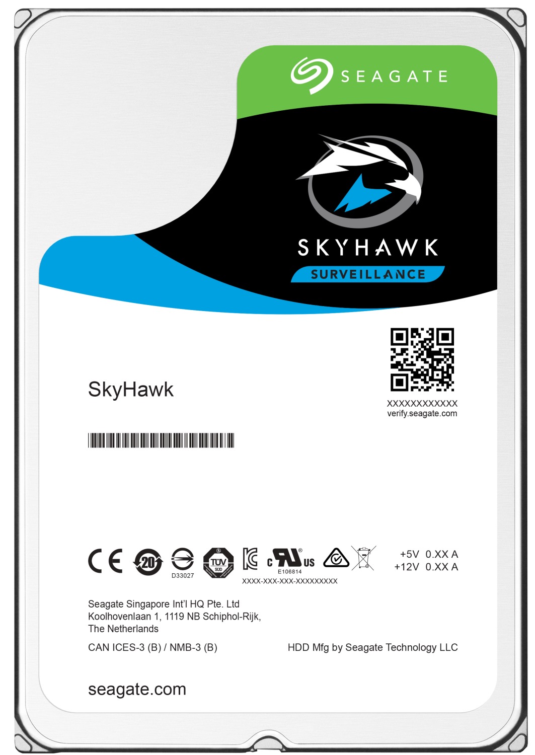 Seagate SkyHawk ST6000VX001 6 ТБ 256/5900 CMR