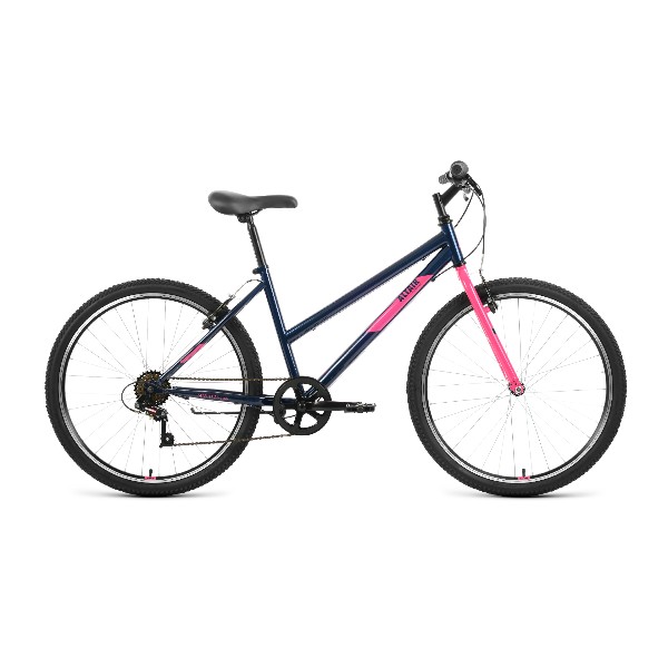 Велосипед 26' Altair MTB HT 26 Low 6 ск Темно-синий/Розовый 2022 г