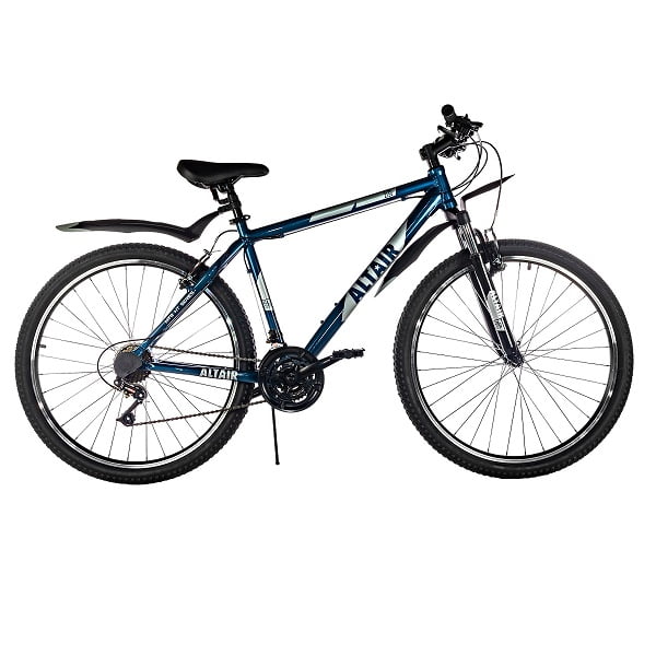 Велосипед 27,5' Altair AL 27,5 V FR 21 ск Темно-синий/Серебро 2022 г