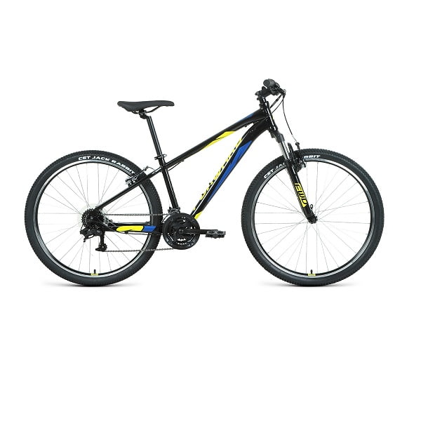 Велосипед 27,5' Forward Apache 27,5 1.2 Черный/Желтый 2022 г