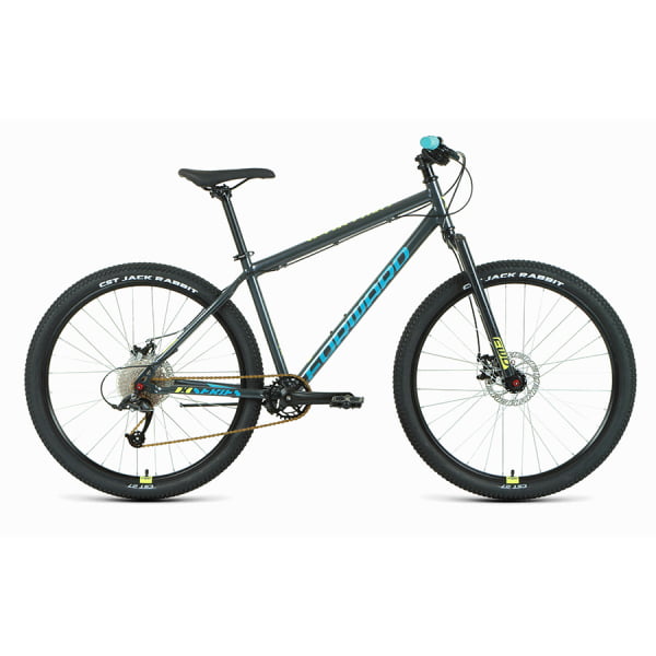 Велосипед 27,5' Forward Sporting 27,5 X D Темно-серый/Зеленый 2022 г