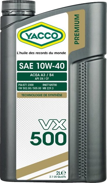 Yacco VX 500 10W-40 2 л