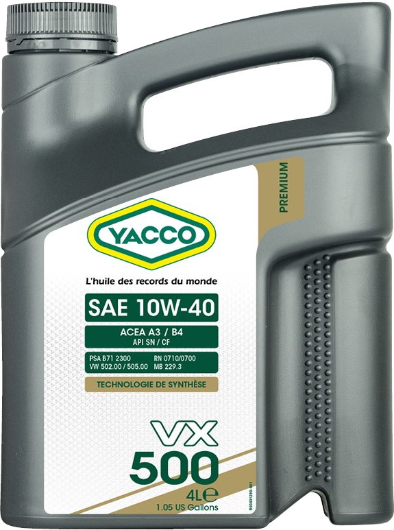 Yacco VX 500 10W-40 4 л