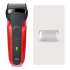 Бритва сетчатая Braun 300s r реж.эл.:3 питан.:элек.сеть/аккум. красный/черный