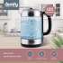 Чайник электрический DOMFY DSM-EK401, 2200Вт, черный и прозрачный