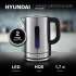 Чайник электрический Hyundai HYK-S2506, 2200Вт, серебристый