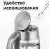 Чайник электрический RED SOLUTION RK-G138, 2200Вт, серый
