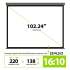 Экран Cactus SIlverMotoExpert CS-PSSME-220X138-DG,  220х138 см, 16:10,  настенно-потолочный темно-серый