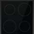 Электрическая плита Gorenje GEC5B20SG,  стеклокерамика,  инфракрасная,  без крышки,  серебристый