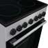 Электрическая плита Gorenje GEC5B20SG,  стеклокерамика,  инфракрасная,  без крышки,  серебристый