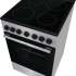 Электрическая плита Gorenje GEC5B20SG,  стеклокерамика,  инфракрасная,  без крышки,  серебристый