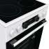 Электрическая плита Gorenje GECS5C70WA,  стеклокерамика,  инфракрасная,  без крышки,  белый/черный