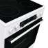 Электрическая плита Gorenje GECS6C70WC,  стеклокерамика,  без крышки,  белый/черный