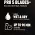 Электробритва Polaris PMR 0307RC wet&dry PRO 5 blades+,  черный и хром
