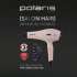 Фен Polaris PHD 2600ACi Salon Hair, 2600Вт, розовый и серый