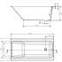 Cersanit Crea 150x75 см