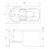 AQUANET Largo 120x70 см
