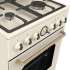Газовая плита Gorenje GKS5B70CLI,  электрическая духовка,  металлическая крышка,  чугун, бежевый