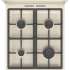 Газовая плита Gorenje GKS5B70CLI,  электрическая духовка,  металлическая крышка,  чугун, бежевый
