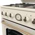 Газовая плита Gorenje GKS5B70CLI,  электрическая духовка,  металлическая крышка,  чугун, бежевый