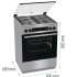 Газовая плита Gorenje GKS6C72XF,  электрическая духовка,  стеклянная крышка,  чугун, нержавеющая сталь