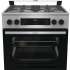 Газовая плита Gorenje GKS6C72XF,  электрическая духовка,  стеклянная крышка,  чугун, нержавеющая сталь