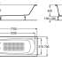 Roca Continental 150x70 см