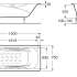 Roca Malibu 150x75 см