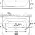 Grohe Essence 180x85 см пристенная