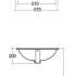 Rak Ceramics Rosa 57 OC04AWHA 570 мм