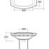 Rak Ceramics Washington 65 WT0101AWHA 650 мм