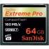 Карта памяти CF Sandisk Extreme Pro 64 ГБ, 160 МБ/с, SDCFXPS-064G-X46,  1 шт.