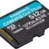 Карта памяти microSDXC UHS-I Kingston Canvas Go! Plus 512 ГБ, 200 МБ/с, Class 10, SDCG4/512GBSP,  1 шт., без адаптера