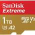 Карта памяти microSDXC UHS-I Sandisk Extreme 1024 ГБ, 190 МБ/с, Class 10, SDSQXAV-1T00-GN6MN,  1 шт., без адаптера