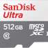 Карта памяти microSDXC UHS-I U1 Sandisk Ultra 512 ГБ, 100 МБ/с, Class 10, SDSQUNR-512G-GN3MN,  1 шт., без адаптера