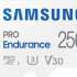 Карта памяти microSDXC UHS-I U3 Samsung PRO Endurance 256 ГБ, 100 МБ/с, Class 10, MB-MJ256KA,  1 шт., переходник SD