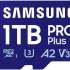 Карта памяти microSDXC UHS-I U3 Samsung Pro PLUS 1024 ГБ, 180 МБ/с, Class 10, MB-MD1T0SA,  1 шт., переходник SD