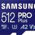 Карта памяти microSDXC UHS-I U3 Samsung Pro PLUS 512 ГБ, 180 МБ/с, Class 10, MB-MD512SA,  1 шт., переходник SD
