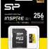 Карта памяти microSDXC UHS-I U3 Silicon Power Inspire 256 ГБ, 170 МБ/с, Class 10, SP256GBSTXLA2V1NSP,  1 шт., с адаптером