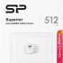 Карта памяти microSDXC UHS-I U3 Silicon Power Superior 512 ГБ, 100 МБ/с, Class 10, SP512GBSTXDA2V20,  1 шт., без адаптера