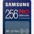 Карта памяти SDXC UHS-I U3 Samsung Pro Ultimate 256 ГБ, 200 МБ/с, Class 10, MB-SY256SB/WW,  1 шт., переходник SD