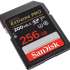 Карта памяти SDXC UHS-I U3 Sandisk 256 ГБ, 200 МБ/с, Class 10, SDSDXXD-256G-GN4IN,  1 шт.