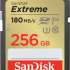 Карта памяти SDXC UHS-I U3 Sandisk Extreme 256 ГБ, 180 МБ/с, Class 10, SDSDXVV-256G-GNCIN,  1 шт.