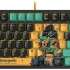 Клавиатура A4TECH Bloody AT87 Renegade,  USB, черный зеленый