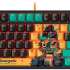 Клавиатура A4TECH Bloody AT87 Renegade,  USB, черный зеленый