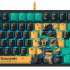 Клавиатура A4TECH Bloody AT87 Renegade,  USB, черный зеленый