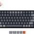 Клавиатура KEYCHRON K2-C1H,  USB, беспроводная, серый