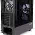 Корпус ATX HIPER CC BG, Midi-Tower, без БП,  черный
