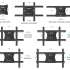 Кронштейн для телевизора ONKRON M7L, 40-75", настенный, поворот и наклон,  черный