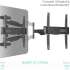 Кронштейн для телевизора ONKRON NP47, 40-75", настенный, поворот и наклон,  черный